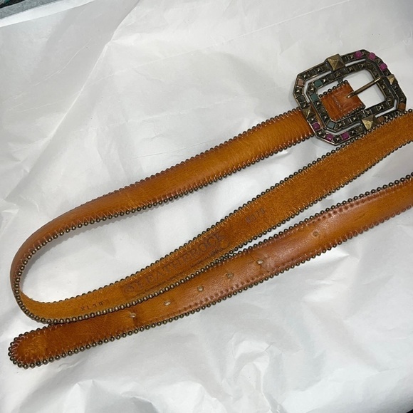 Leatherock Cognac Brown Leather Belt Size XL
